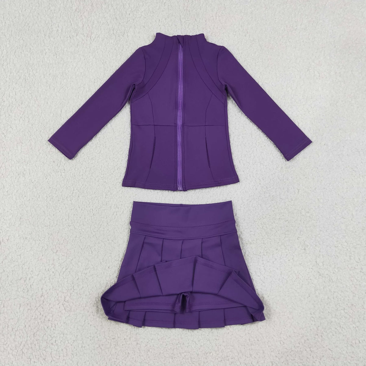 Girls athletic skort & jacket set