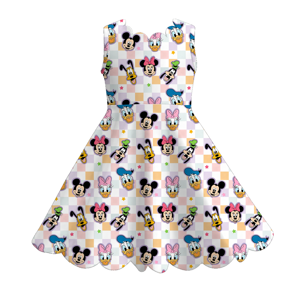 Girls scalloped dress