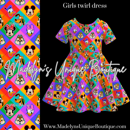 Girls twirl dress