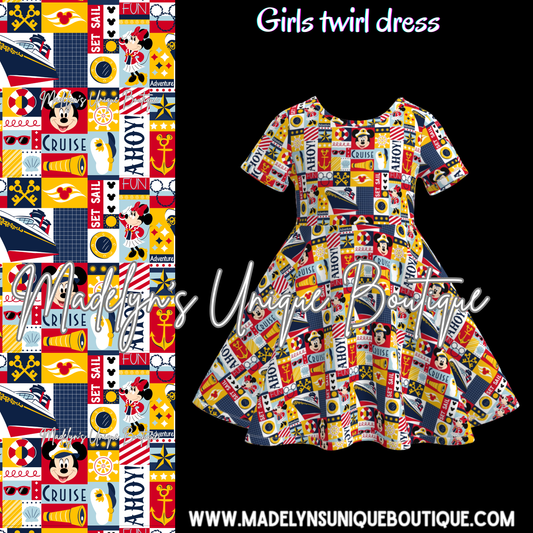 Girls twirl dress cruise