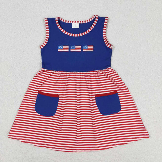 USA Embroidered flag dress