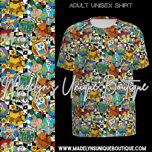 Unisex tee adult “toybox takeover”