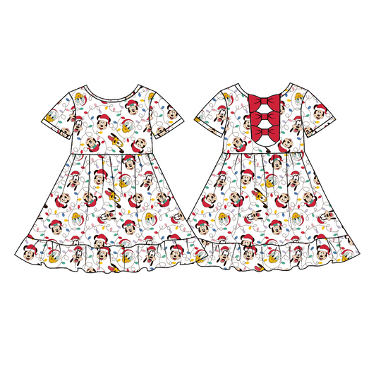 Girls bow back dress