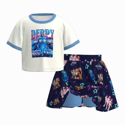 Kpop skort set