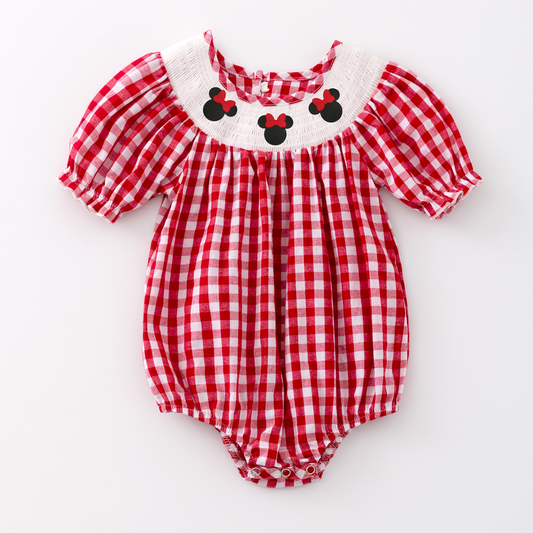 Magic embroidered Smocked romper