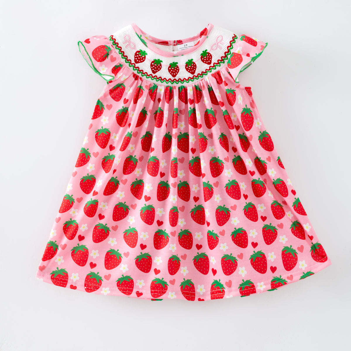 Strawberry smocked dress