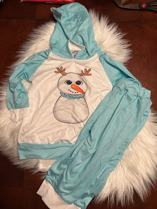 Snow man hooded set new 12/18