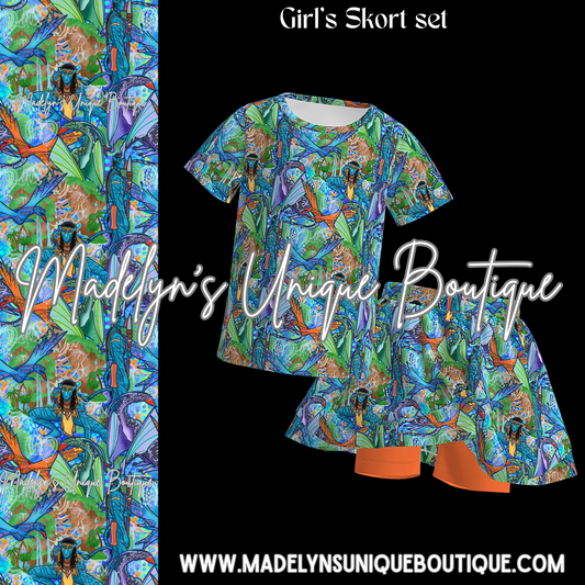 Girls skort set
