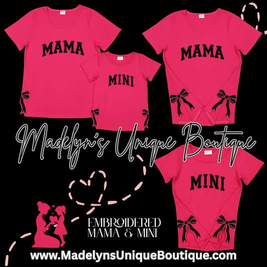Mini bow embroidered shirt