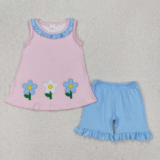 Embroidered flowers