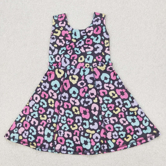 Beautiful twist back sports dress with shorts-swipe to see back