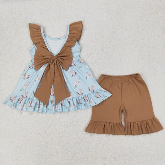 Girls bow back back set
