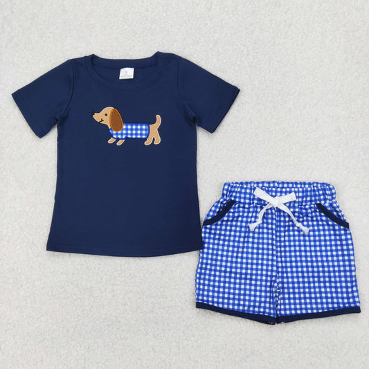 Embroidered dog set