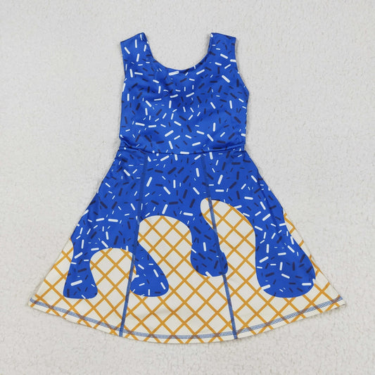 Ice cream athletic dress with shorts built in