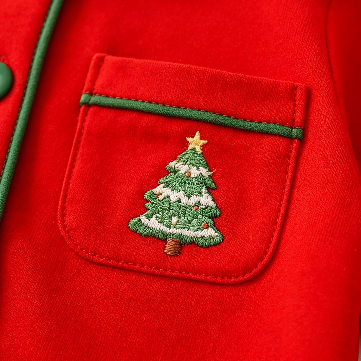 Christmas embroidery pajamas