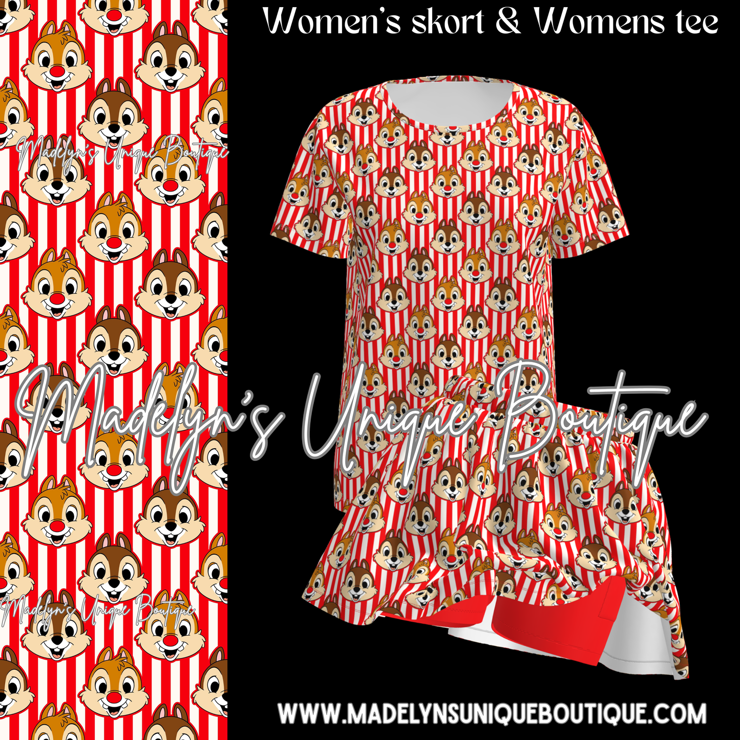 Women’s skort set with women’s Tee