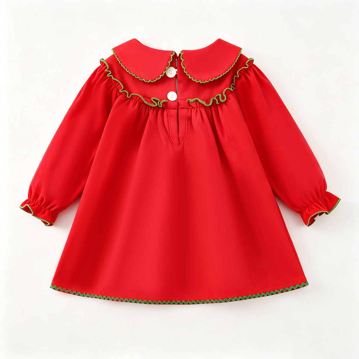Christmas embroidery dress
