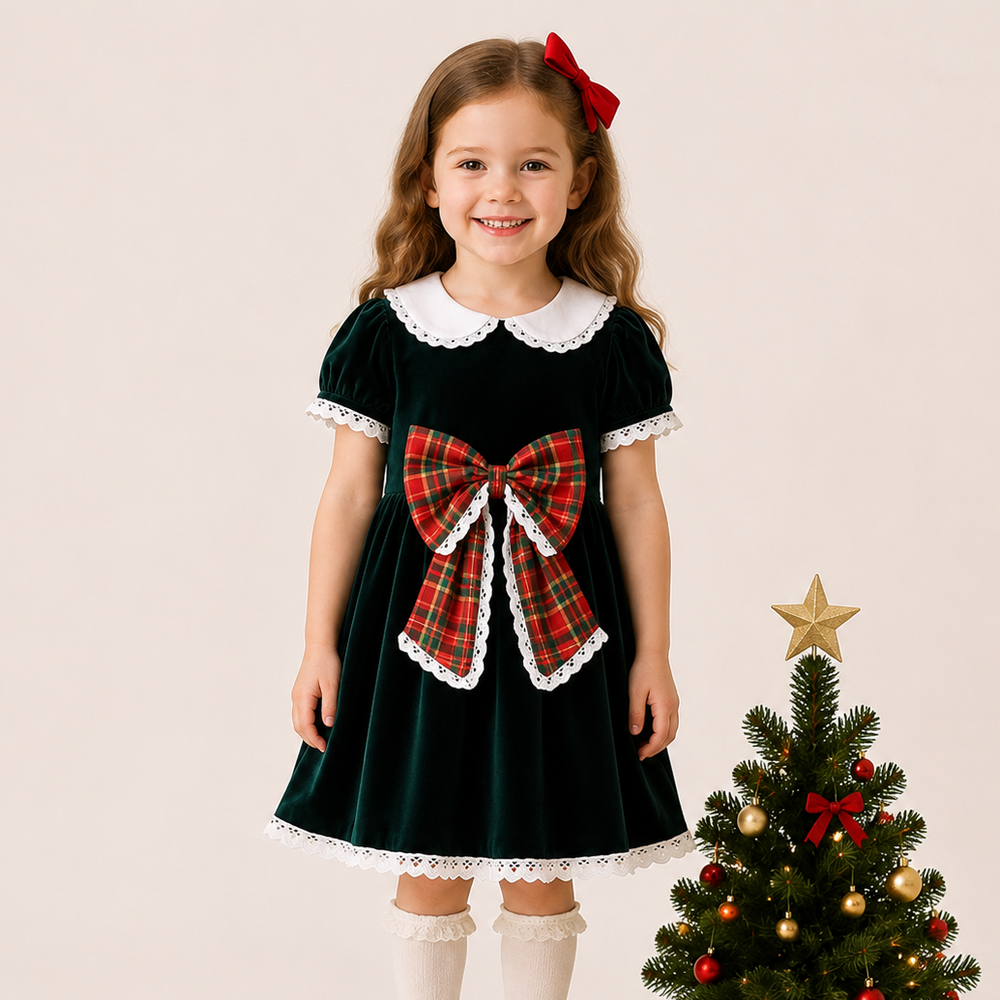 Christmas velvet dress