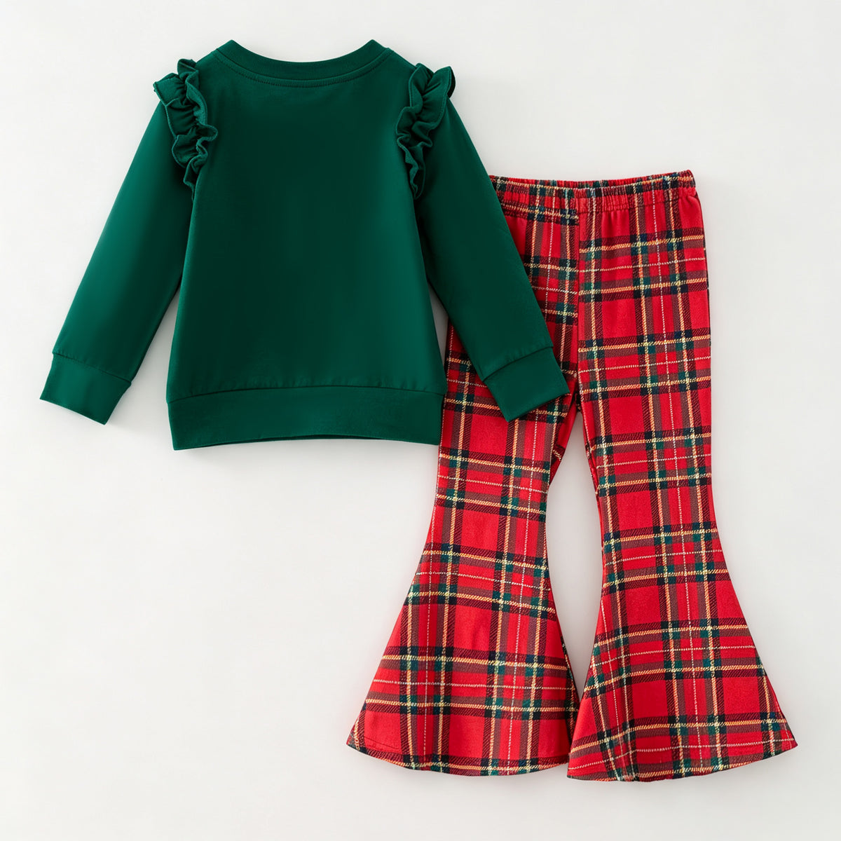 Christmas appliqué sweatshirt set