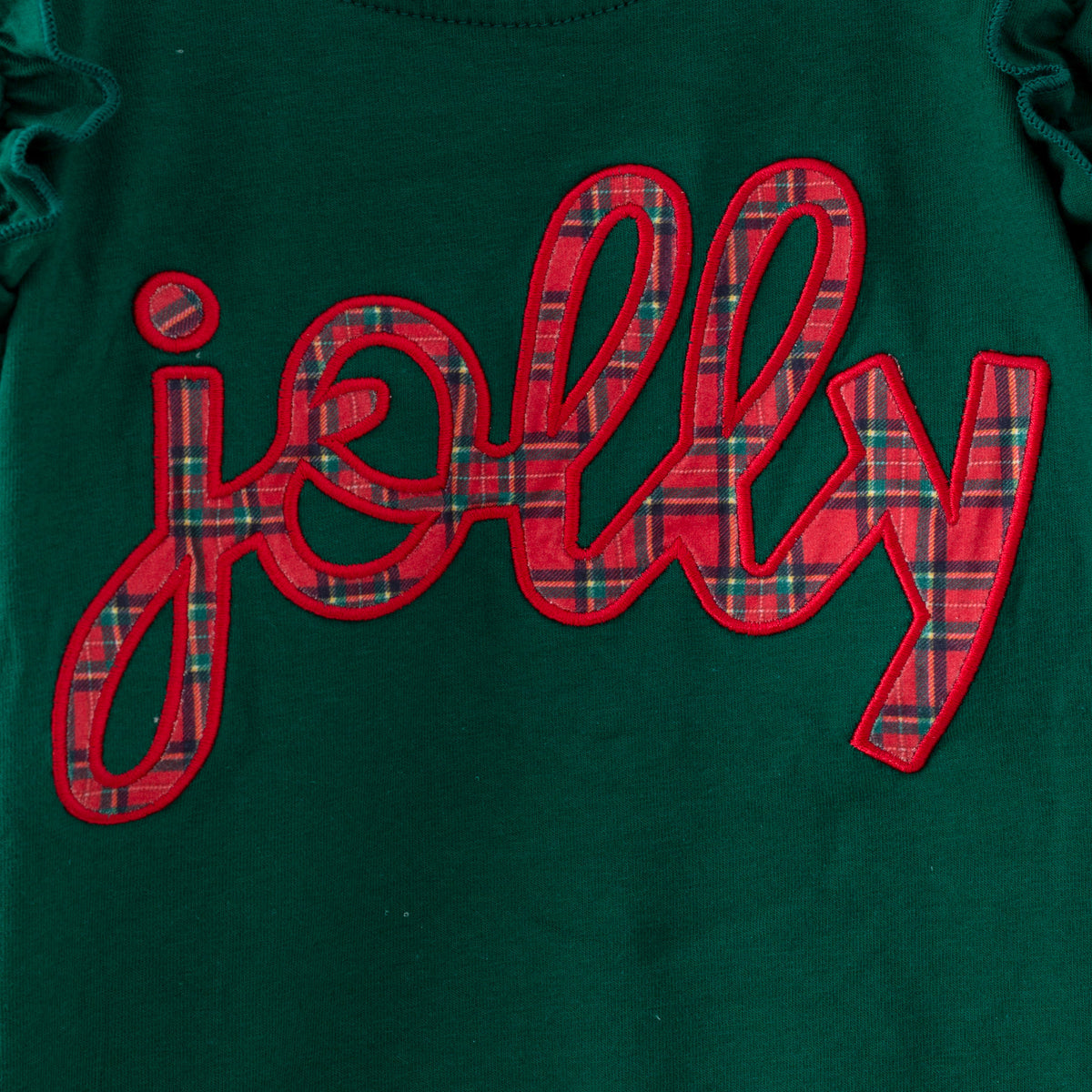 Christmas appliqué sweatshirt set