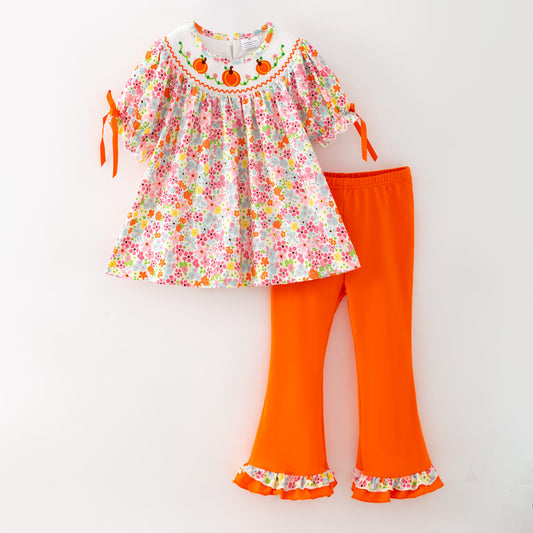 Fall smocked set