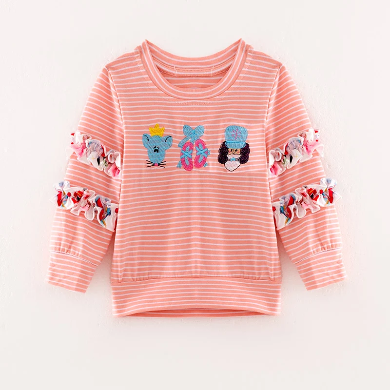 Christmas ruffle shirt