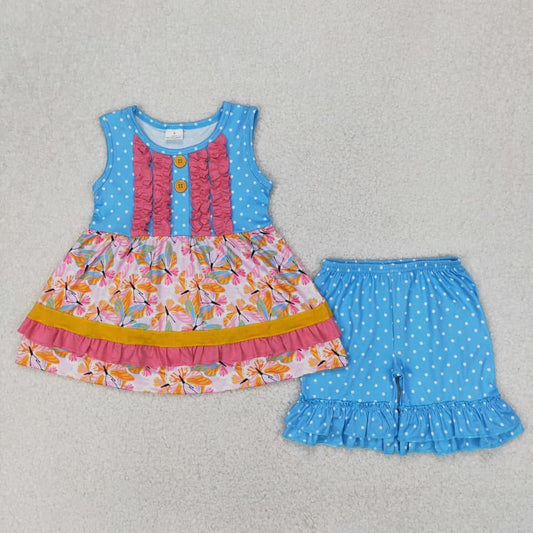 Girls butterfly short set