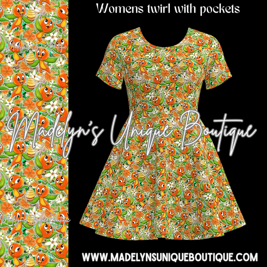 Women’s twirl dress with pockets