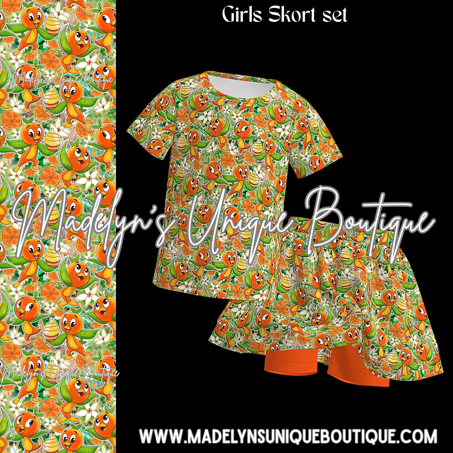 Girls skort set