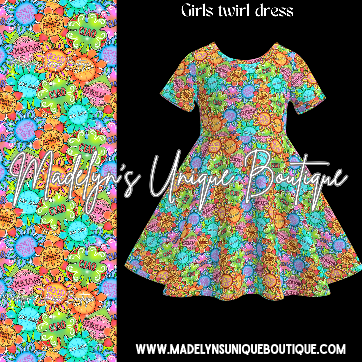 Girls twirl dress