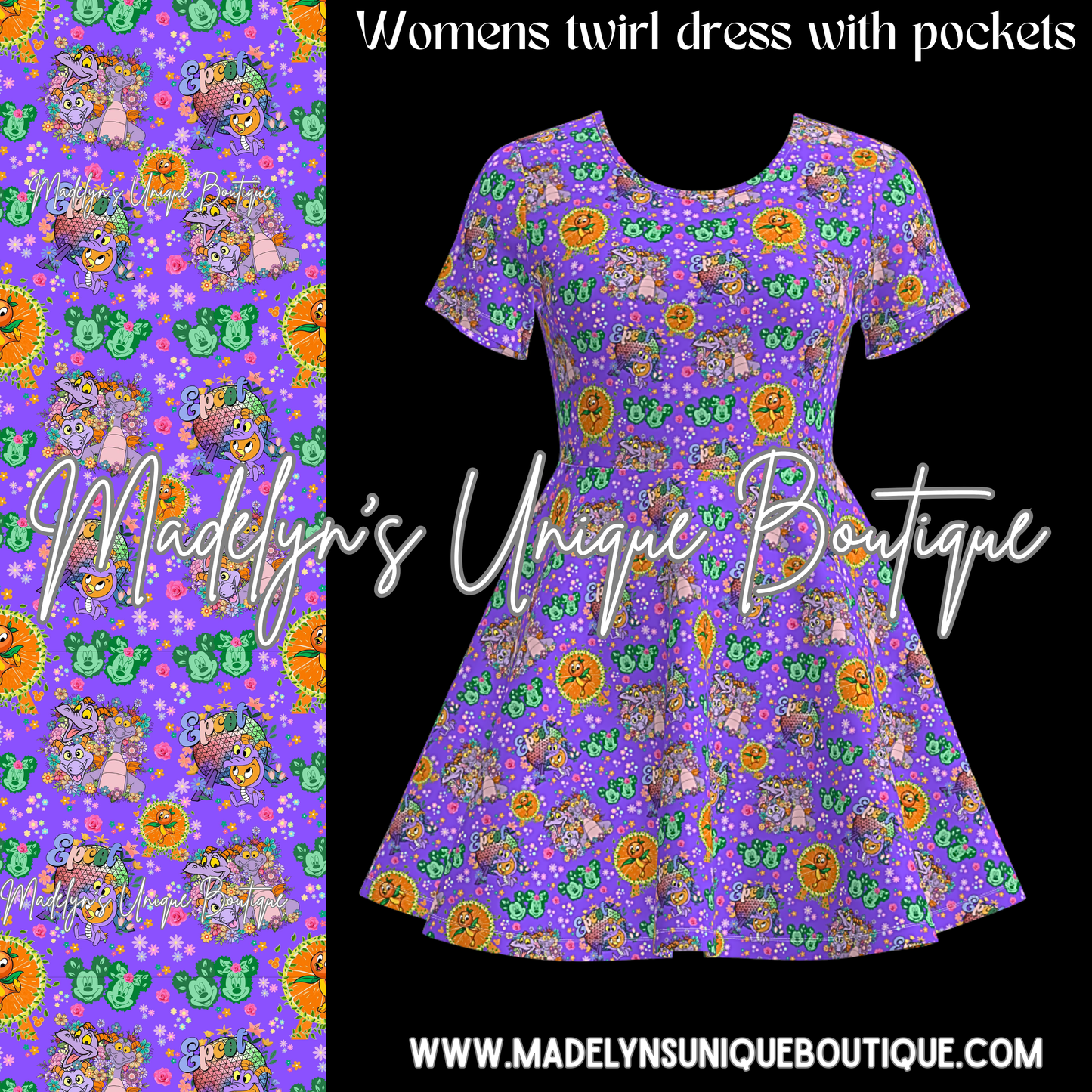 Women’s twirl dress with pockets