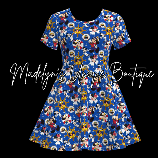 Women’s twirl dress with pockets