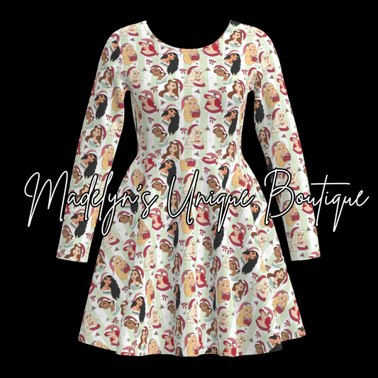 Women’s long sleeve Christmas dress with pockets