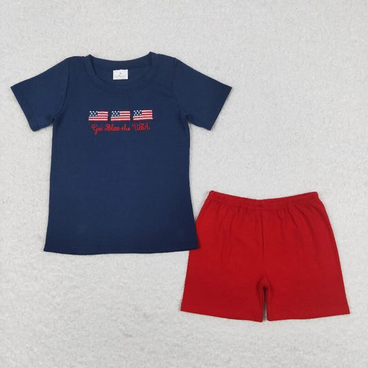 USA embroidered “God bless the USA”
