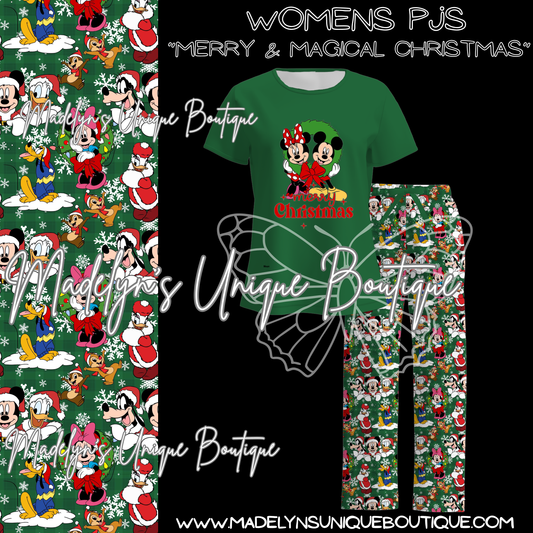 Women’s Christmas pajamas “Merry & Magical Christmas”