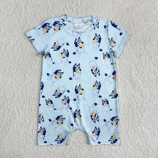 Magic Blue pup romper