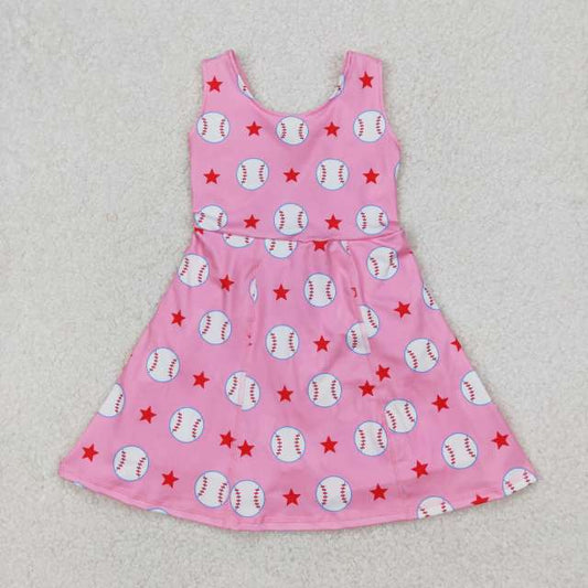 athletic twist back dress with shorts built in