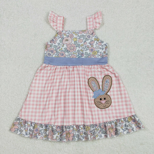 Embroidered Easter bunny dress