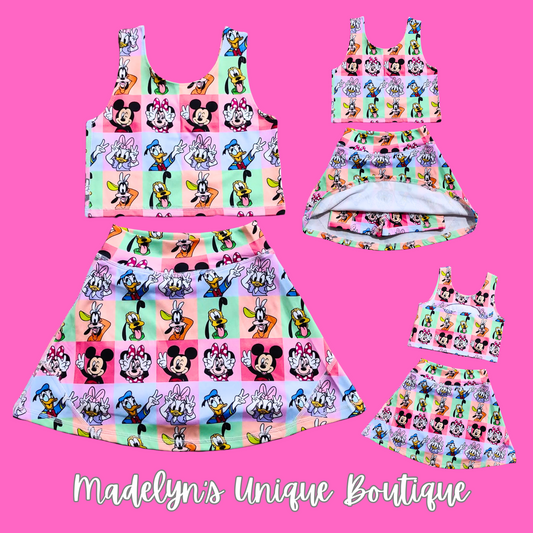 Rainbow Magic athletic set with built in shorts