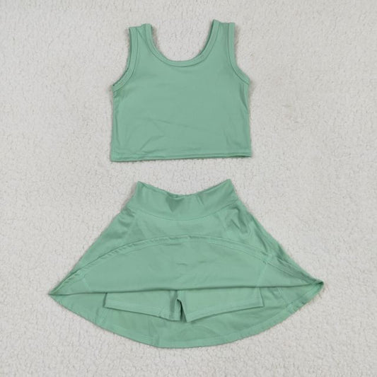 sports athletic set with shorts built in