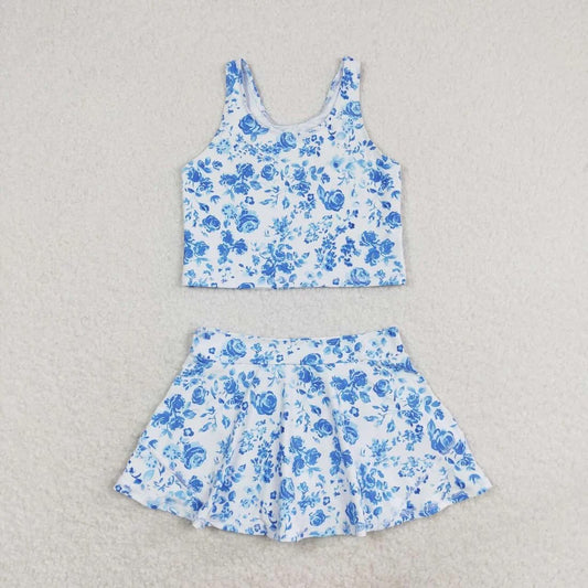 sports athletic set with shorts built in