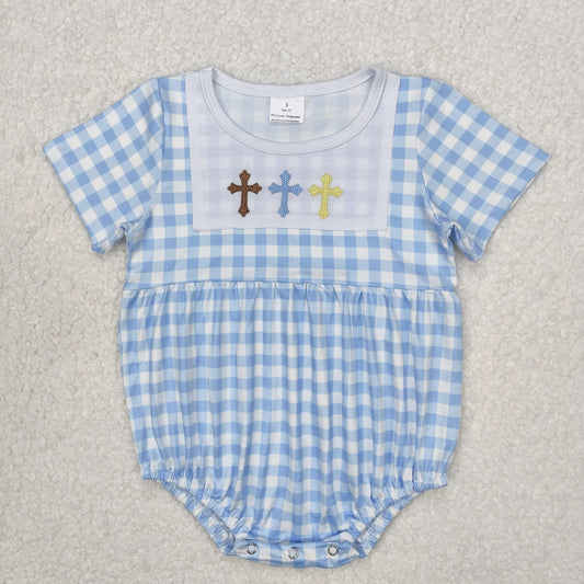 Embroidered Smocked Cross