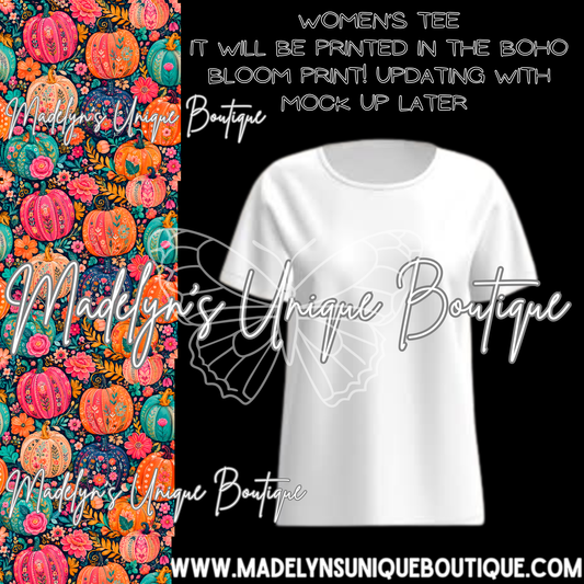 Women’s tee “Boho bloom pumpkin”