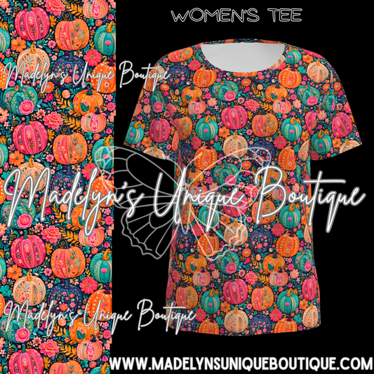 Women’s tee “Boho bloom pumpkin”