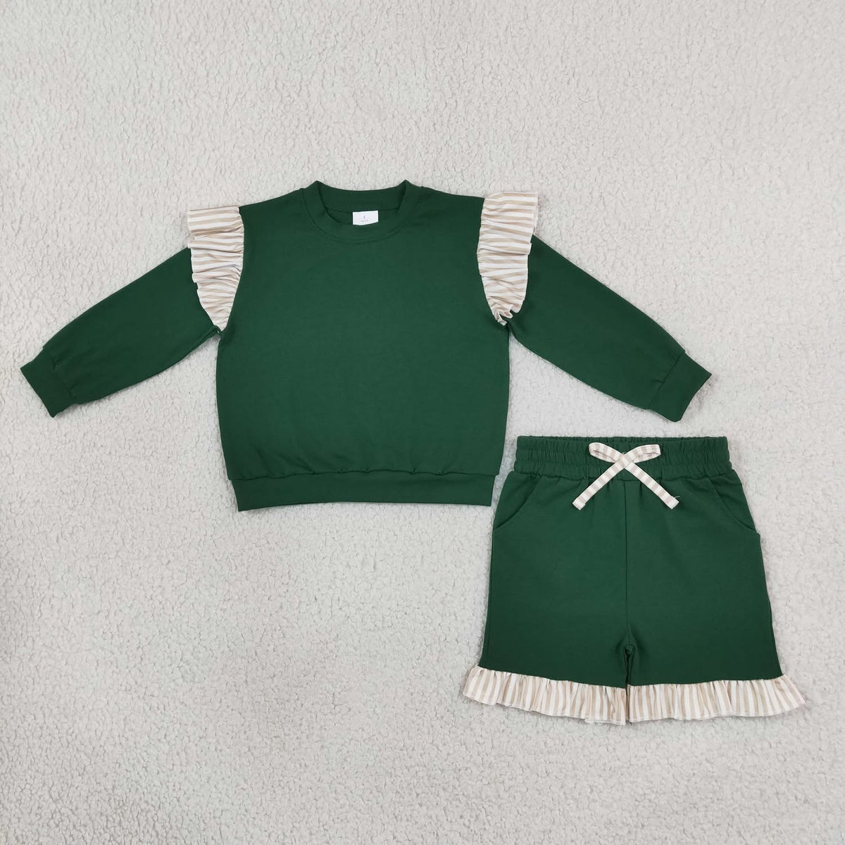Ruffle short set
