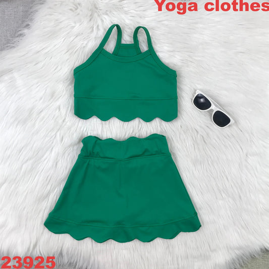 athletic set with shorts built in