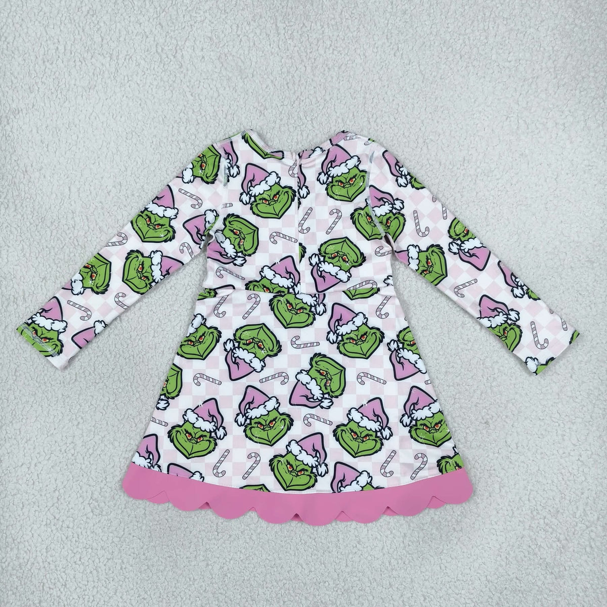 Girls Christmas athletic dress with built in shorts