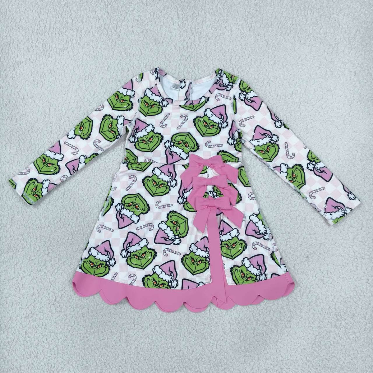 Girls Christmas athletic dress with built in shorts