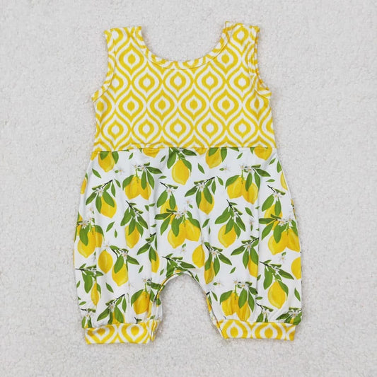 Yellow lemon romper