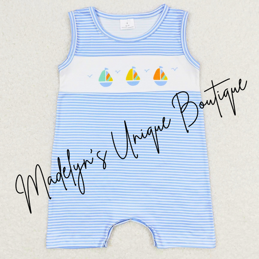 SS Sail boat romper